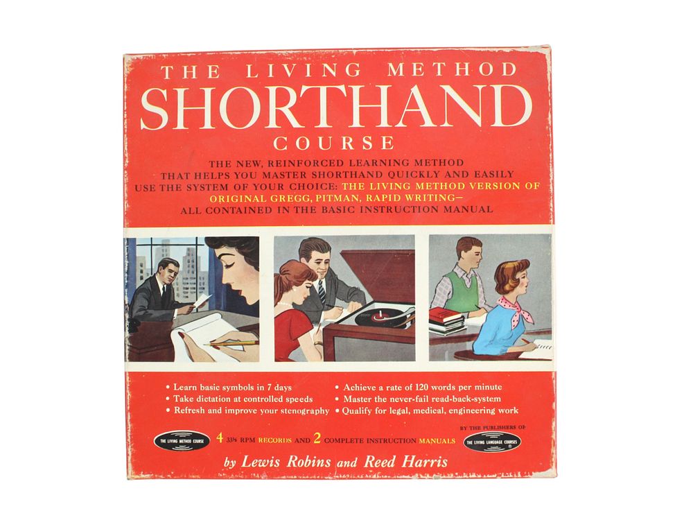 Lot 68: The Living Method Shorthand Course Set (1960)