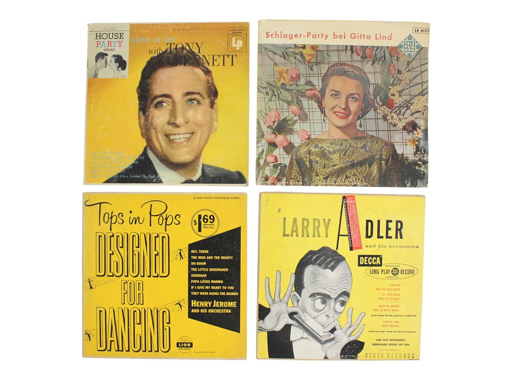Lot 71: Vintage 10" LP Set: Bennett, Lind, Jerome, Adler
