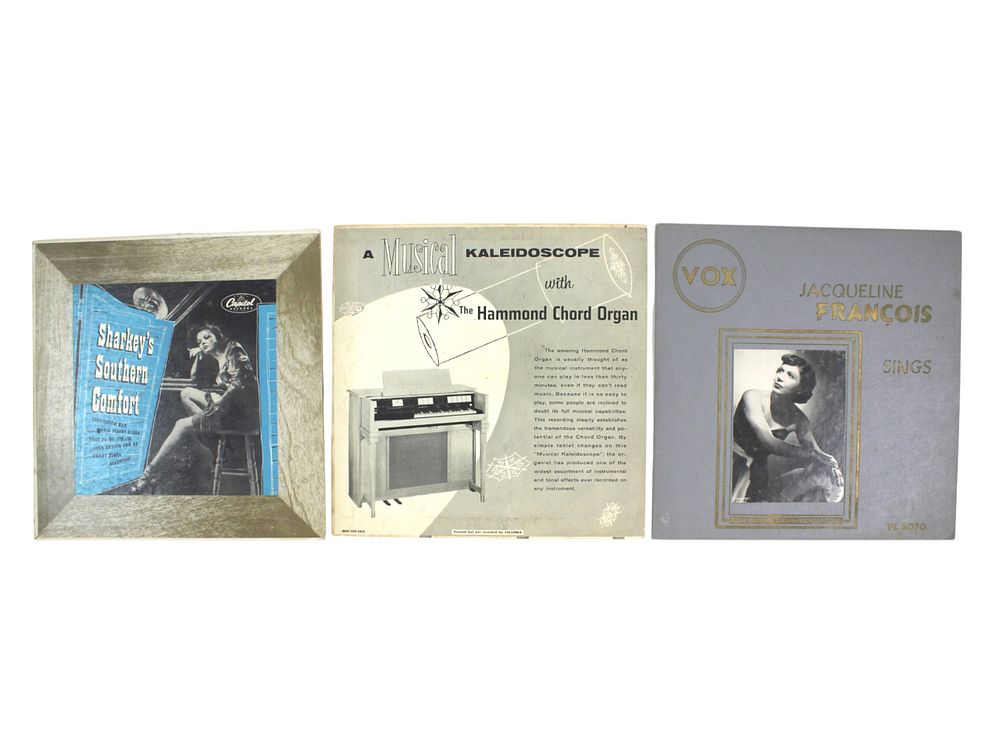 Lot 72: 3 Vintage 10" LPs:Sharkey, Hammond Organ, François