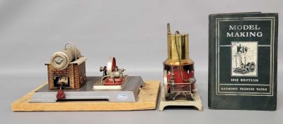 Wilesco steam engine Weeden steam engine Model Making 1919 Yates hardback. Both power plants 