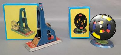 Wilesco M62 Fallhammer and M54 Colour Combination Wheel in original boxes. Toys look unused 