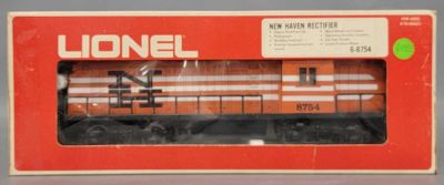 Lionel O gauge 8754 New Haven Rectifier in original box. Unit shows light run time C7 as it is 