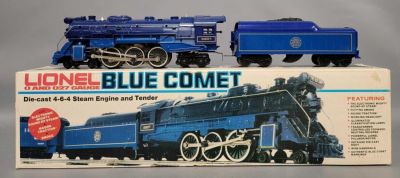Lionel O gauge 8801 Blue Comet 4-6-4 Steam Locomotive in original box. Locomotive and Tender 