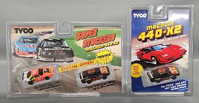 Tyco Magnum 440-X2 Super Stockers Ricky Rudd Davy Allison on Card plus Single Car. Tyco Magnum 
