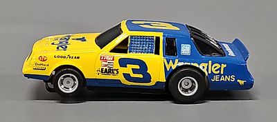 Scarce Tyco HO Dale Earnhardt #3 Wrangler Chevrolet aerocoupe Slot Car. The car is in excellent 