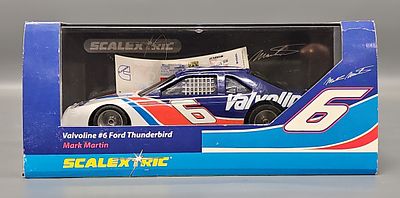 Scalextric 1/32 NASCAR Mark Martin Valvoline Ford Thunderbird Slot Car in Original Box. The 