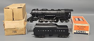 1952 Lionel 726RR 2-8-4 Berkshire with 2046W in Original Boxes. 1953 Lionel 726RR 2-8-4 