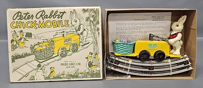 Pride Lines 1103 Peter Rabbit Chickmobile Hand Car in Original Box