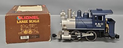 Lionel Large Scale B&O 0– 4–0T Steam Locomotive in Original Box 8-85108. Lionel Large Scale B&O 