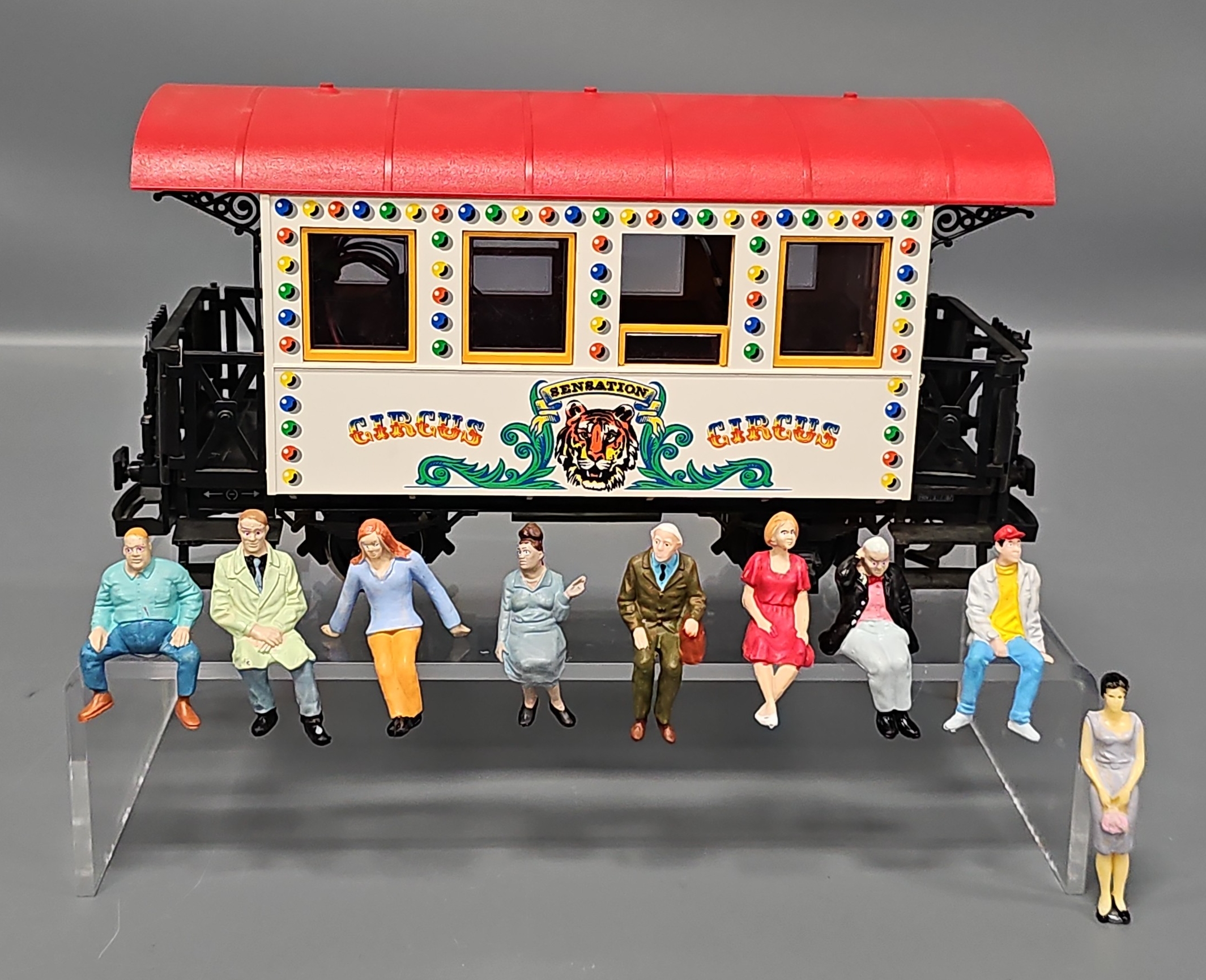 Lot 27 - LGB G Scale 3036 Circus Sensation Passenger Car with
