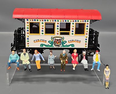 LGB G Scale 3036 Circus Sensation Passenger Car with Miniature Figures. LGB G Scale Circus 