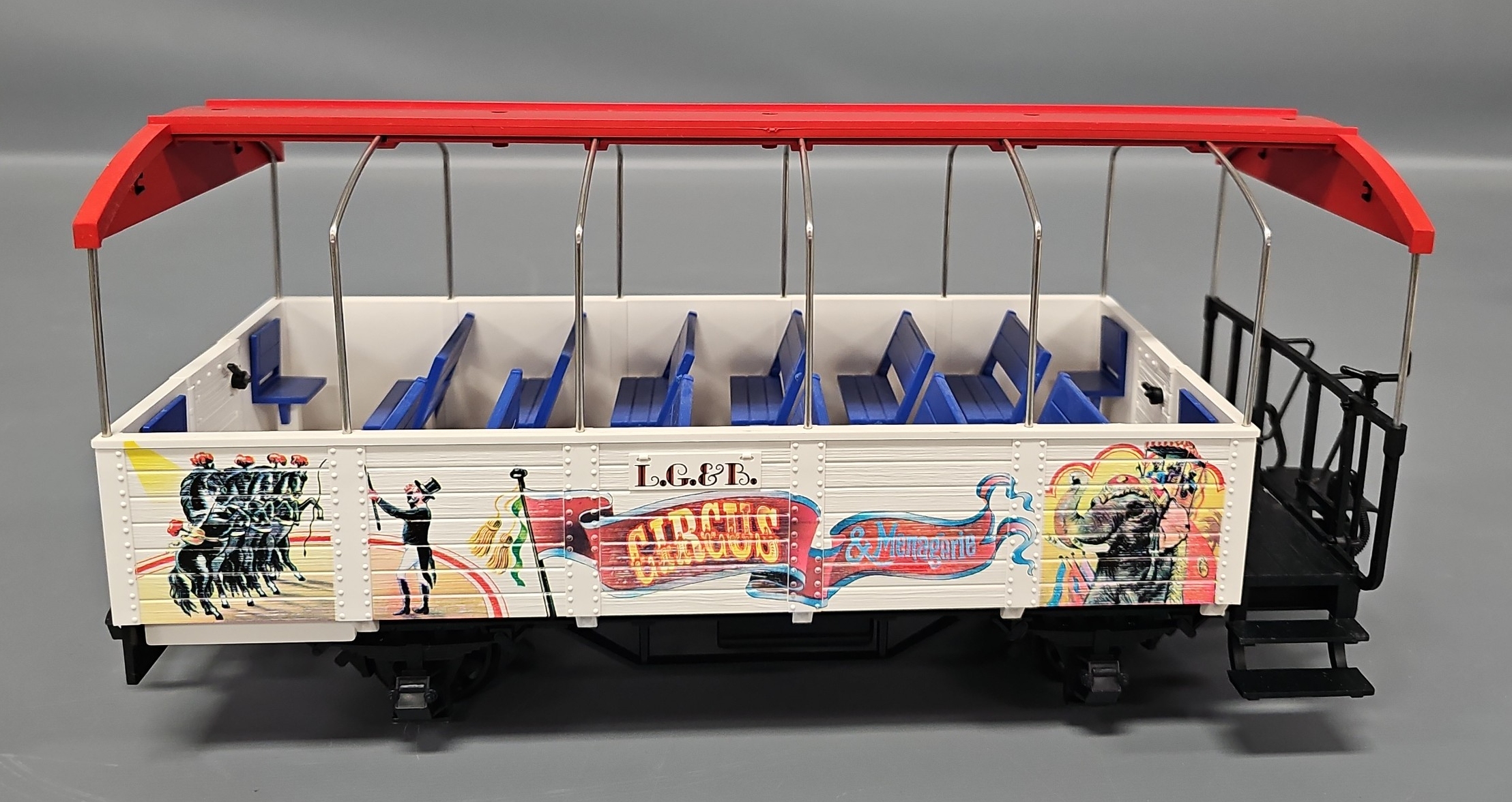 おんちまる様　LGB 9Pカーゴ ボクサーセットアップ ♂1 Lot 29 - LGB 3125 Circus Passenger Car in Original Box | Toys