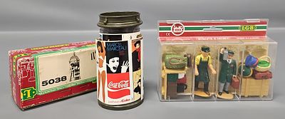 LGB G Scale Model Train Figures and Advertising Column in Original Boxes including a set of 