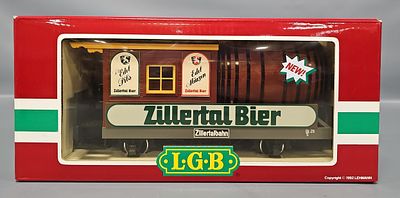 LGB G Gauge 3042 Zillertal Beer Barrel Car in Original Box, C9 in an excellent original box as 