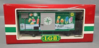 LGB G Gauge 4128 Blank Graines Montreux Box Car in Original Box, C9+ in an excellent original 