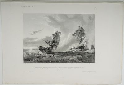 "Бой французского фрегата "Ла Жюнон" против английского фрегата "Фокс" в сентябре 1778 года" . 