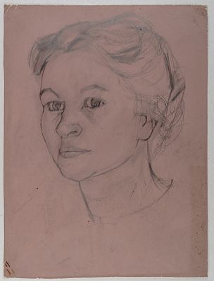 Из собрания наследников автора]. Печенева-Василевская Софья Герцевна. Женский портрет. 1920-1940-е. 