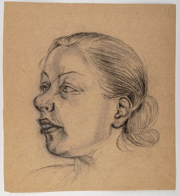 Из собрания наследников автора]. Печенева-Василевская Софья Герцевна. Женский портрет. 1920-1940-е. 