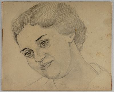 Из собрания наследников автора]. Печенева-Василевская Софья Герцевна. Женский портрет. 1920-1940-е. 