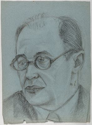 Из собрания наследников автора]. Печенева-Василевская Софья Герцевна. Мужской портрет. 1920-1940-е. 