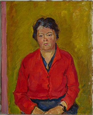 Шмидт Александр Владимирович. Портрет жены художника Шмидт Валентины Сергеевны. 1955-1957. Холст 