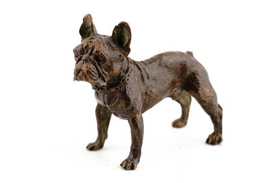 Скульптура “Бульдог”. Россия, вт. пол. XIX века. Медь. 6,9х5,7х3 см. В хорошей сохранности.