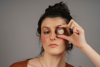 Часы корсажные. Европа, кон. XIX - нач. ХХ в. Золото 14 к, (583), эмаль, пыльник (средняя 