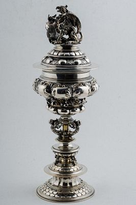 [Заключение А.А. Гилодо] Кубок с стиле неоренессанс. Германия, кон. XIX - нач. ХХ в. Серебро 