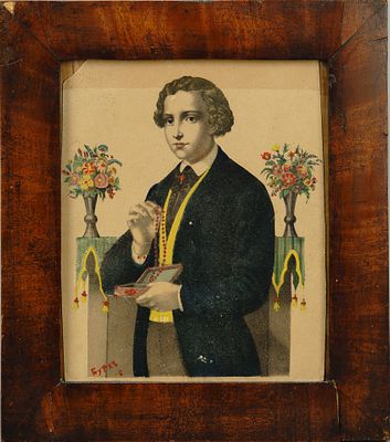 [&laquo;Джентльмен Джек&raquo;] Портрет Анны Листер. Вт. пол. XIX-нач. XX вв. Литография с подрисовкой. 