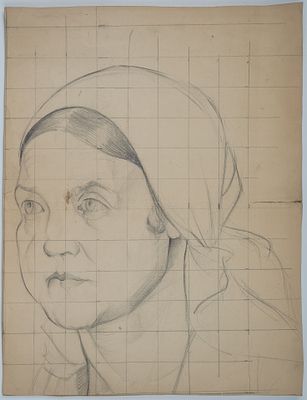 [Из собрания наследников автора]. Печенева-Василевская Софья Герцевна. Женский портрет. 1920-1930-е