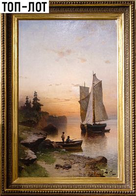 [Экспертиза] Платонов Семен Сергеевич. &laquo;Утро на взморье&raquo;. Кон. XIX - нач. XX века. Холст, масло. 