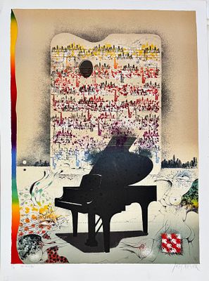 Арди Стрюве. Автолитография. 1979. Автолитография. Лист 87 х 62 см. Лимитированный авторский 