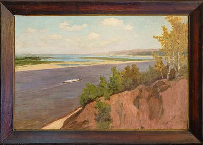 Болдырев Илья Евтихиевич. Речной пейзаж. 1912. Холст, масло. 67,5&times;104 см. В раме: 86&times;123 см. 