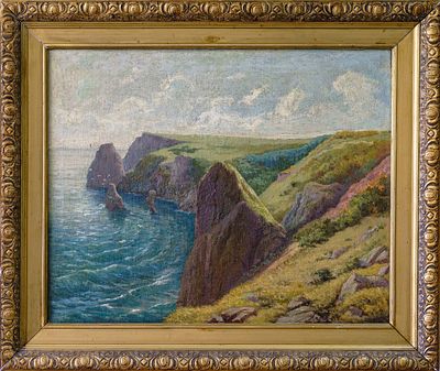 Михневич Николай Петрович. &laquo;Берег скалистого моря у монастыря Св. Георгия близ Севастополя&raquo;. 1926 . 
