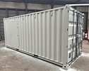 Solar 20ft shipping container stores, 100W solar with 130ah battery /20A controller *PLUS VAT*. M Image - 2