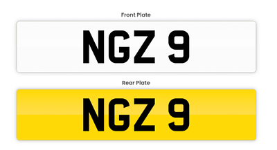 PRIVATE REGISTRATION """"NGZ 9"""" *NO VAT*. NP - NGZ 9 NUMBER PLATE *NO VAT*
BUYER TO PAY DVLA