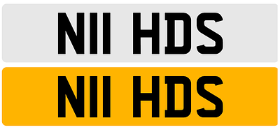 PRIVATE REGISTRATION """"N11 HDS"""" *NO VAT*. NP - N11 HDS NUMBER PLATE *NO VAT*
BUYER TO PAY