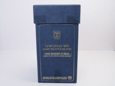 Prime ministers of Israel- series of six offical silver medals. הנפקה משותפת של החברה הממשלתית 