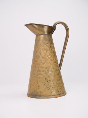 Copper pot. height: 24 cm