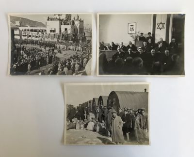 Beno Rothenberg - 3 Rare Photographs. 3 Rare Photographs of Beno Rothenberg: 
1. Newcomers to 