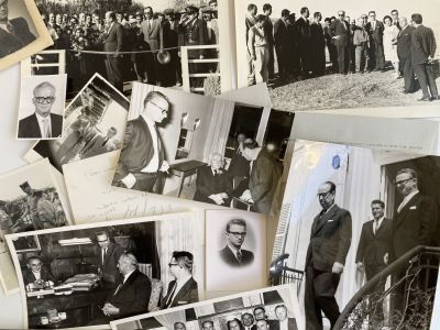 a Collection of Photos of Moshe Sasson, the Israeli Ambassador to the US. 38 Photos in black-and 