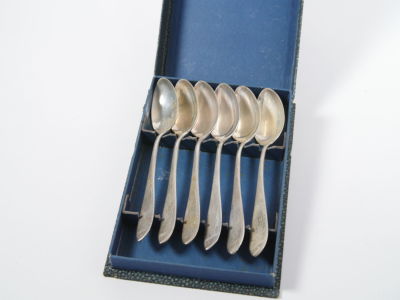6 silver tea spoons. Israeli silver. Total weight: 125 gr