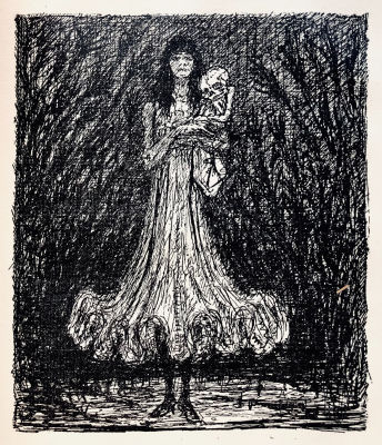 Les Diaboliques - Illustrated by Alfred Kubin - First Edition 1921. Teufelskinder 
Munchen bei 