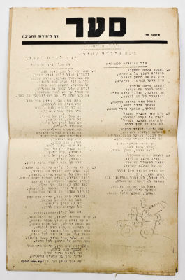 Saar - Page for Units of the Brigade - October 1950. Four pages that were distributed to the 