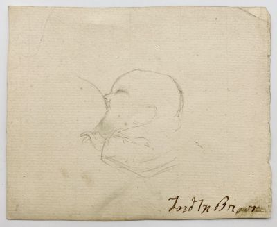Ford Madox Brown - Nursing Baby - Original Drawing. Pencil on paper. 
Signed in ink. 
14.5X12 