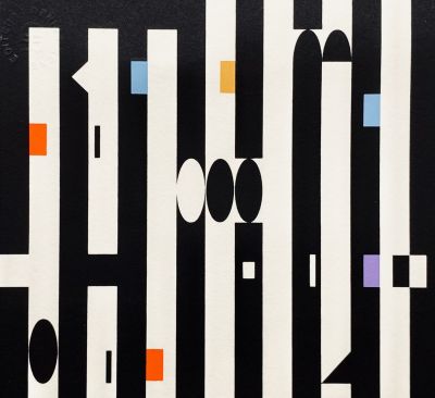 Yaakov Agam - Rare Serigraph, Signed and Numbered - 1976. Yaacov Agam, Transformation Etape A. 