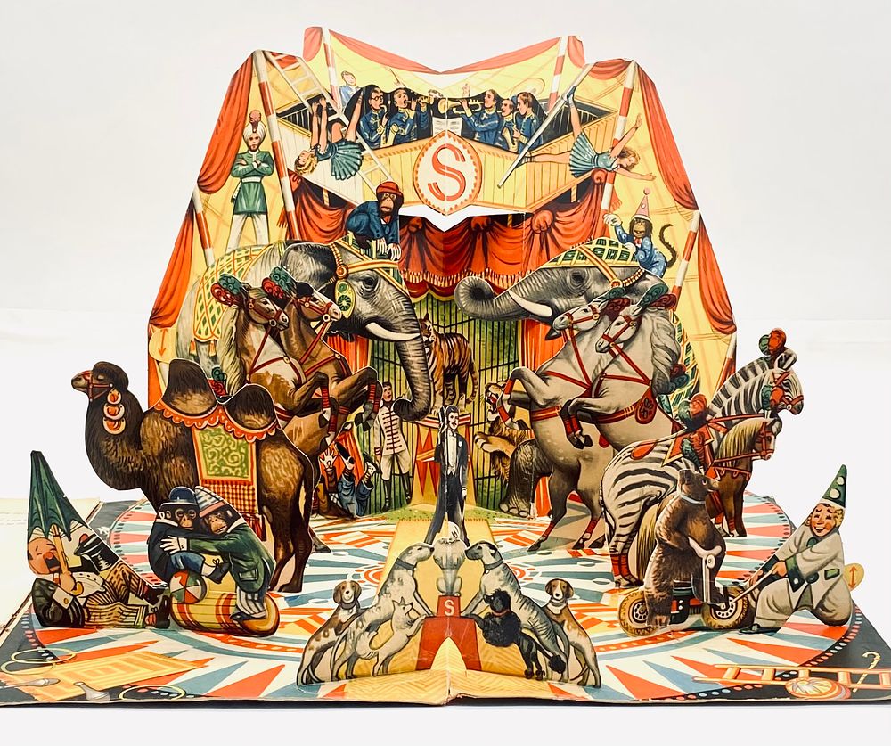 Tony and the Circus Boy - Rare Pop-Up Book. Published by Bancroft &amp; Co, London, 1960. 
The 