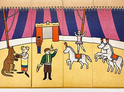 "At the Circus" - A Modular Book for Creating Stories - 1977. Create a Story: At the Circus. 
