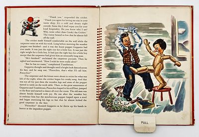 The Animated Pinocchio - With Moving Parts and Sheet Music - 1945. by: Marion Merrill. 