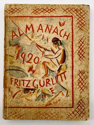 Almanach Fritz Gurlitt for Art 1920. Almanach Fritz Gurlitt. 
Verlag Fritz Gurlitt, Berlin 